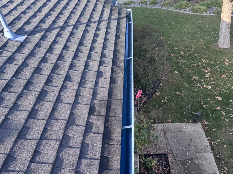 Clean empty gutters after ORS Clean service — San Jose CA