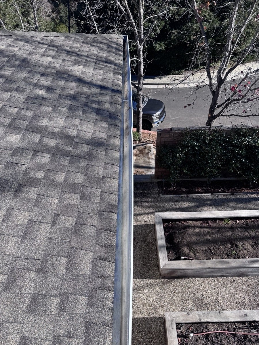 Clean empty gutters after ORS Clean service — Los Gatos CA