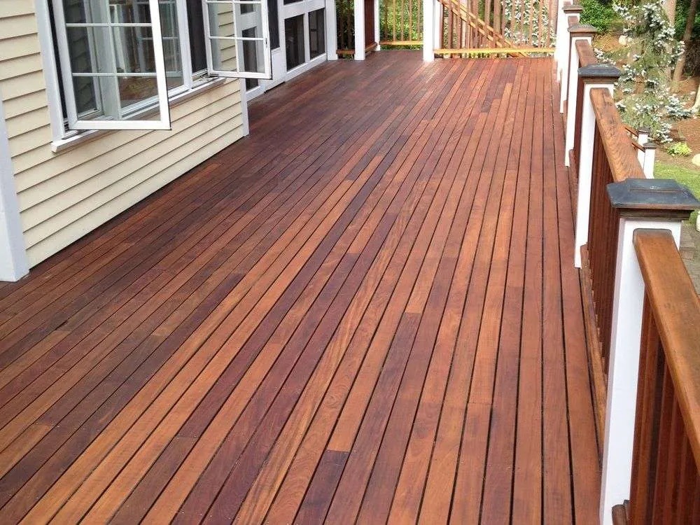 Deck staining