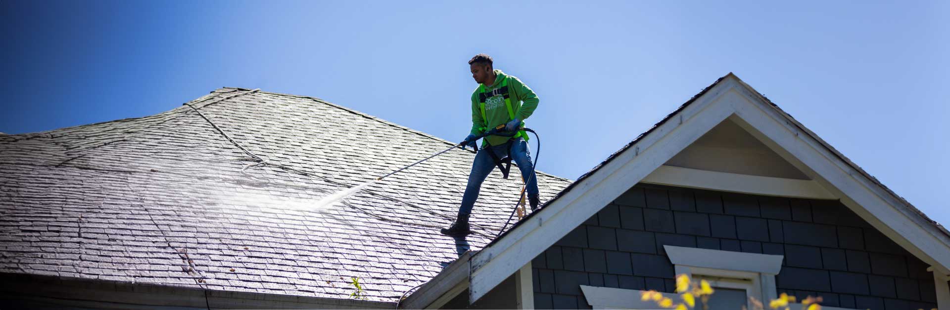 Professional roof cleaning in Gilroy, CA by ORS Clean