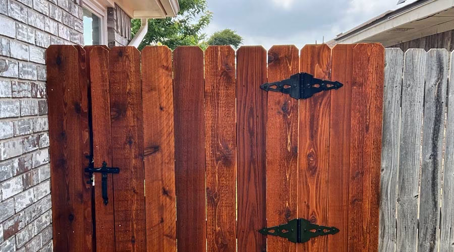 Professional fence staining in Gilroy, CA by ORS Clean